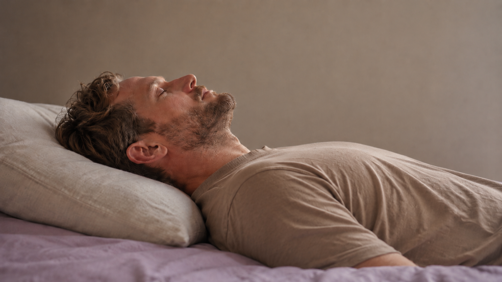 Client relaxing comfortably during ketamine therapy session at Shakti Therapy in Culver City